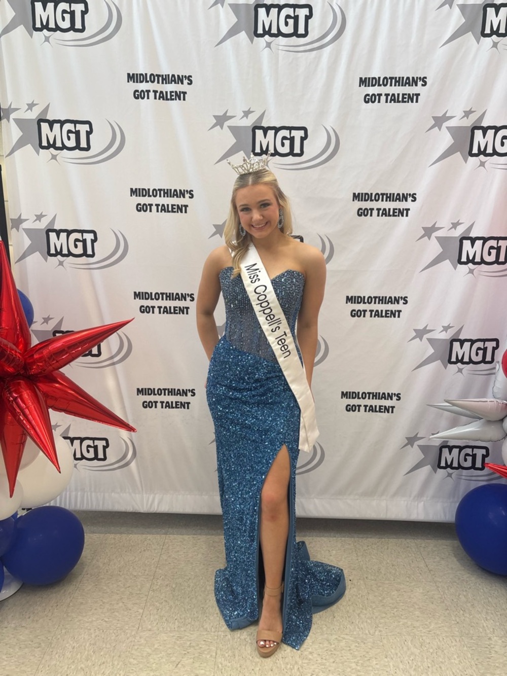 Blue Portia and Scarlett Gown